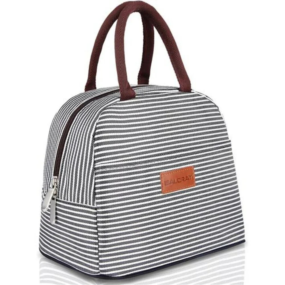 Insulated Lunch Bag Tote for Women Men Adult Small Reusable Cooler Box Work
